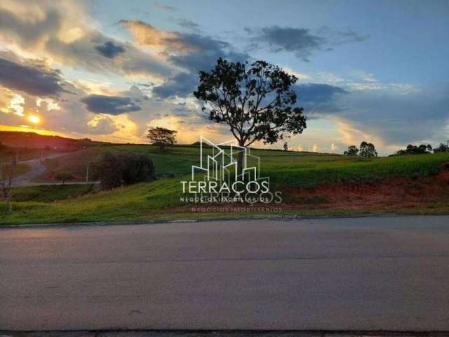 Ótimo terreno com vista para o por do sol à venda no condomínio terras caxambú em jundiaí sp