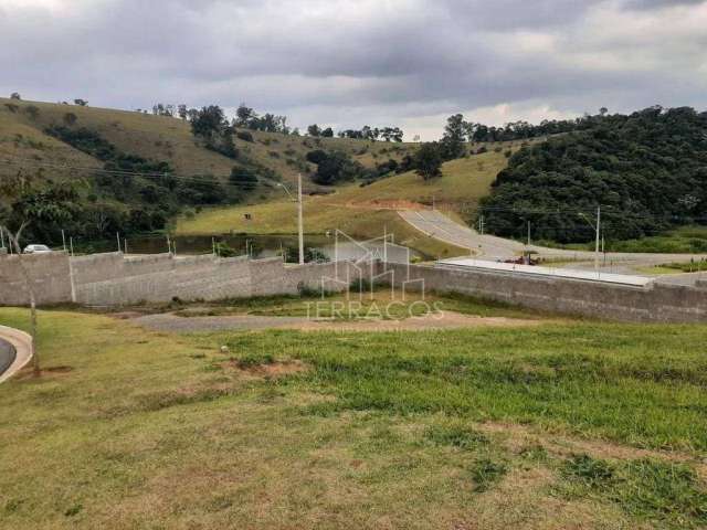 Terreno à venda, condomínio ecologie residencial em itatiba sp, com vista dos fundos para uma lagoa