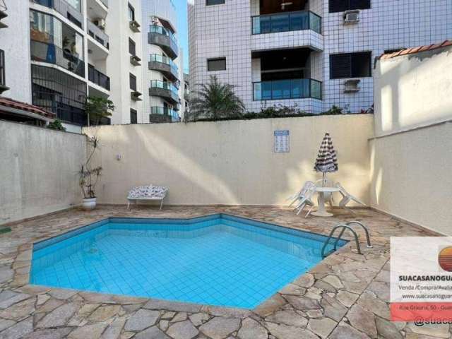 Apartamento com 2 dormitórios à venda, 68 m² por R$ 330.000,00 - Praia da Enseada – Hotéis - Guarujá/SP