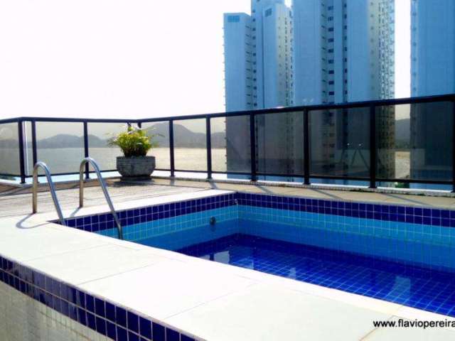 cobertura vista mar 4 dormitorios 150 m2 2 vagas costao tartarugas guaruja praia da enseada cod COF9341V