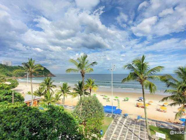 Frente Mar! Apartamento à venda 2 suítes  à venda, 80 m² por R$ 780.000 - Praia do Tombo - Jardim Las Palmas - Guarujá/SP COD. 2523V