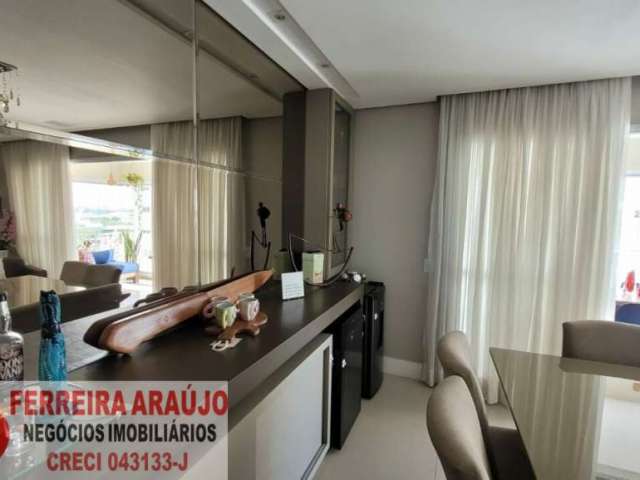 Apartamento MOBILIADO e com varanda gourmet no Campo Belo