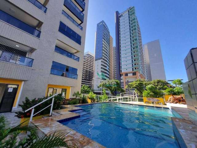 Apartamento com 1 dormitório para alugar, 42 m² por R$ 3.600,00/mês - Meireles - Fortaleza/CE