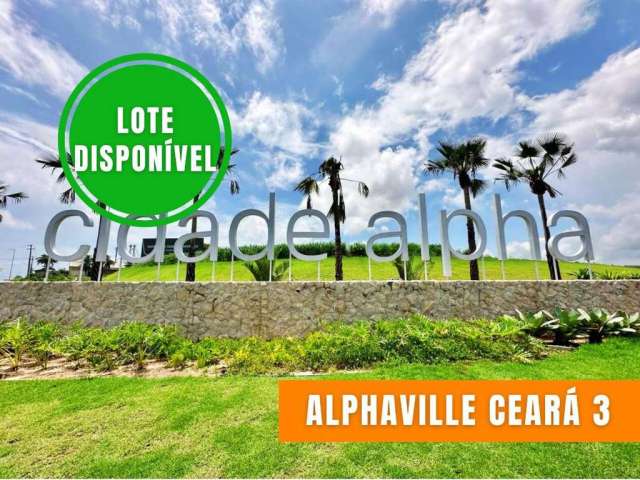 Lote FRENTE PRA&#199;A no Alphaville Ceará 3 - Cidade Alpha - Eusébio