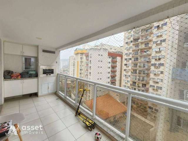 Asset Imóveis vende apartamento com varanda gourmet e 3 quartos (2suítes), 117m², por R$ 843.000 - Santa Rosa - Niterói/RJ