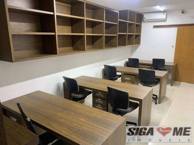 Sala comercial coworking 24m2 - brooklin - locação r$4.000,00 p/11 pessoas