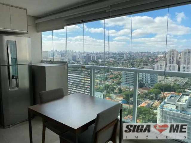 Apto brooklin paulista 33m² área útil/ locação r$ 3.500,00