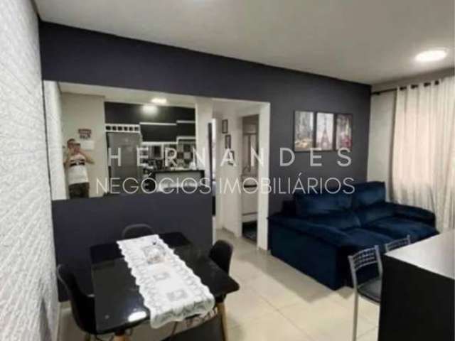 Apartamento à venda no Centro de Barueri-SP: 2 quartos, 2 salas, 1 banheiro, 1 vaga de garagem, 51m² de área.