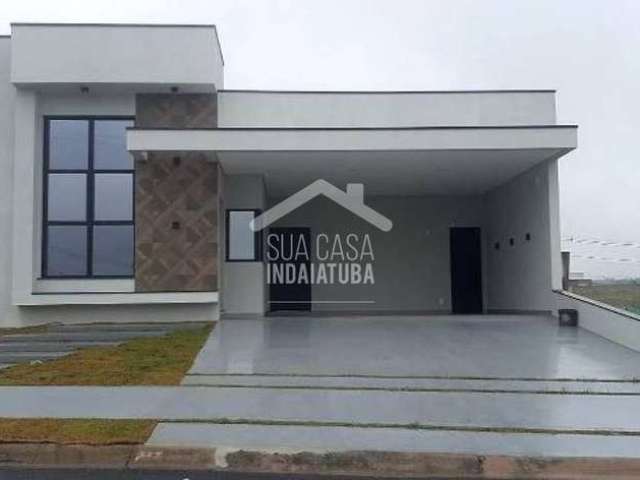 Casa térrea com 3 suítes e piscina no condomínio Evidencias- Indaiatuba/SP