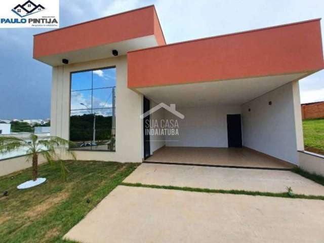 Linda casa com 3 suítes e móveis planejados no Park Gran Reserve - Indaiatuba