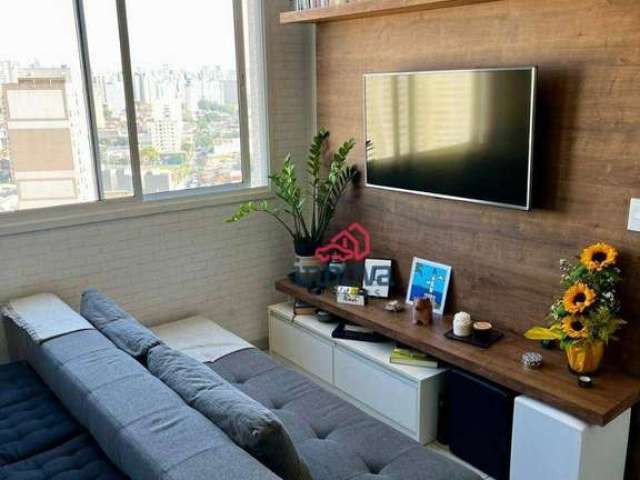 Apartamento com 1 dormitório à venda, 34 m² por R$ 353.000 - Cambuci - São Paulo/SP