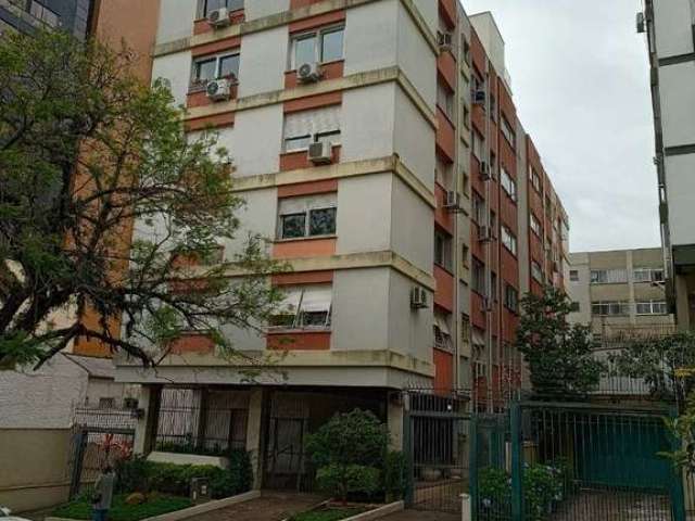 Bom apto de frente c/ 78m², 2 dorm, escritório, living, cozinha, área de serviço c/ aquecedor, 1 vaga  de estacionamento, Posição solar L/N,  Prédio com elevador e zelador, uma quadra da Independência