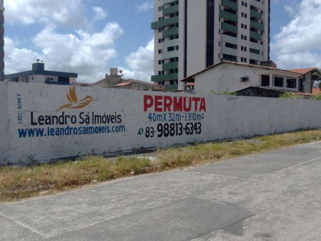 REF: TER002 - Área para Permuta, João Pessoa, Bairro dos Estados, 40mx32m