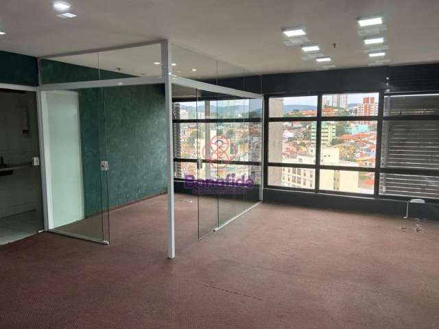 Sala comercial para locação, edifício nino plaza, centro, jundiai