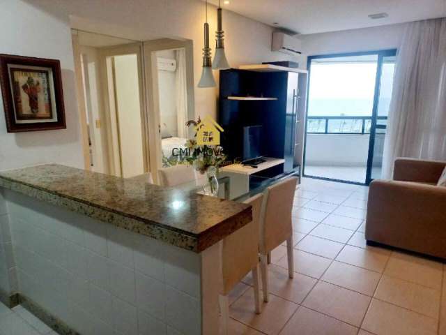 Excelente apartamento 45 m² 1/4 mobiliado decorado varanda garagem vista mar Armação Salvador Ba