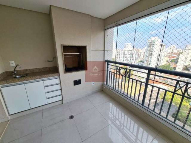 Terraço com churrasqueira e lazer completo na vila clementino