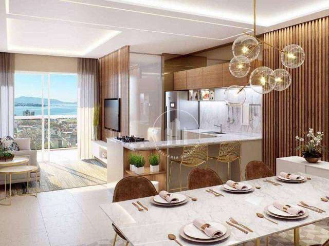 Apartamento com 3 dormitórios à venda, 93 m² por R$ 752.253,10 - Praia Comprida - São José/SC