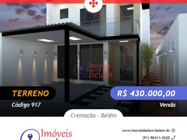 Terreno de 168 m² para venda na Cremação