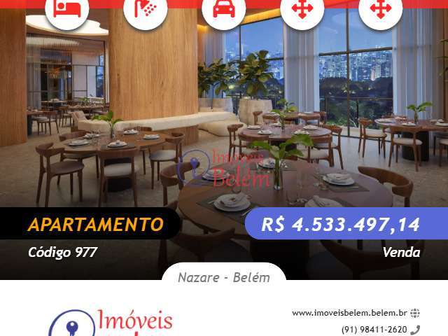 Imóveis Belém vende Torre Lavie 4 suites.