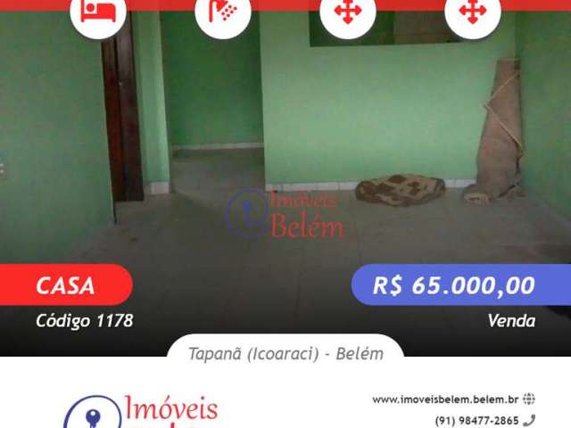 Imóveis Belém vende casa de 2/4 no Tapanã