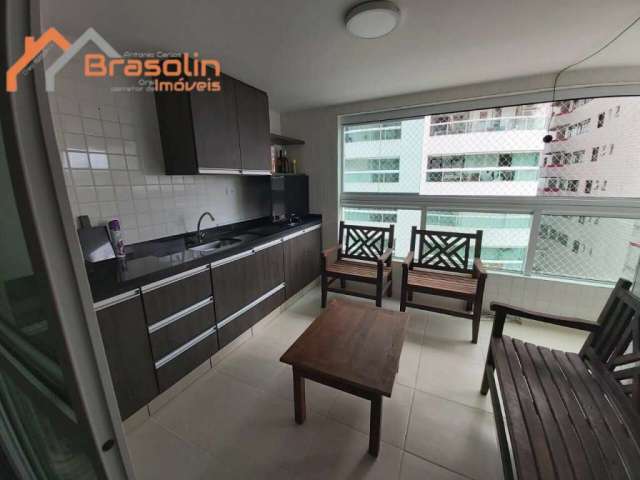 Apartamento 2 dormitórios sacada gourmet no centro de Mongaguá