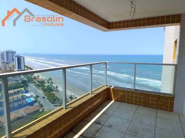 Apartamento 2 dormitórios sacada vista mar - Próximo ao Centro de Mongaguá