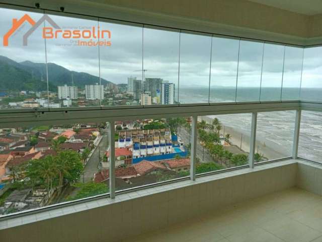 Apartamento 2 dormitórios sacada vista mar - Próximo ao Centro de Mongaguá