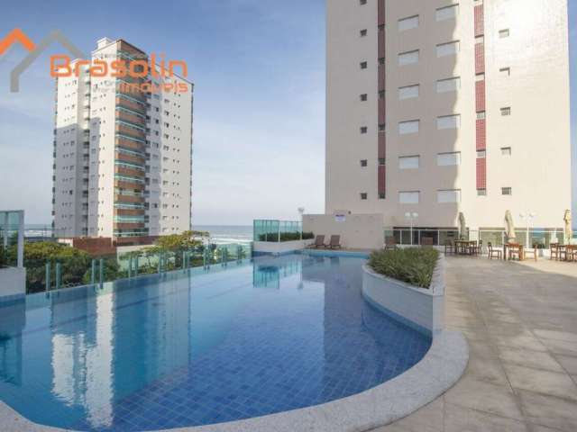 Apartamento Alto Padrão 2 dormitórios sendo uma suíte sacada vista mar - Mongaguá