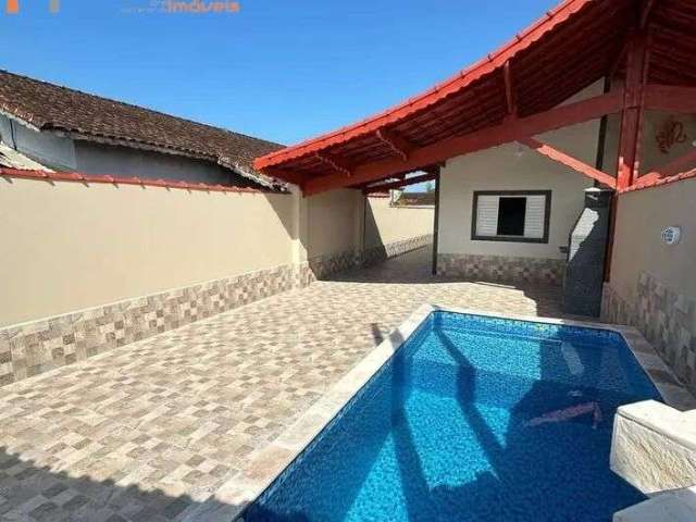 Casa 2 dormitórios com Piscina, Jardim Praia Grande - Mongaguá