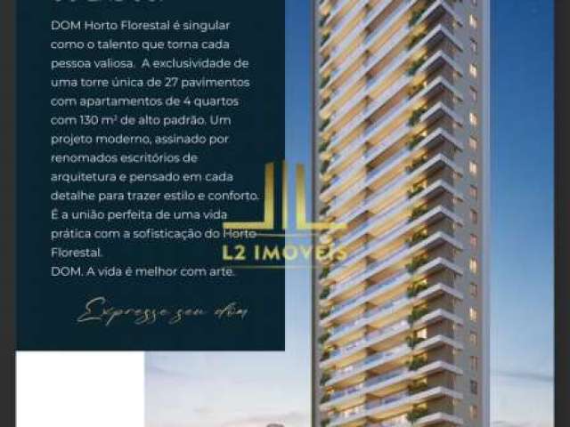 Lançamento - 4/4 com 2 suítes - 130m² - horto florestal