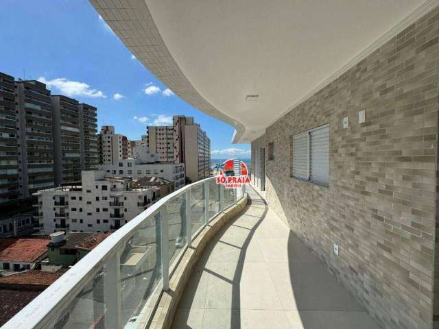 Apartamento com 3 dormitórios à venda, 109 m² por R$ 890.000,00 - Vila Guilhermina - Praia Grande/SP