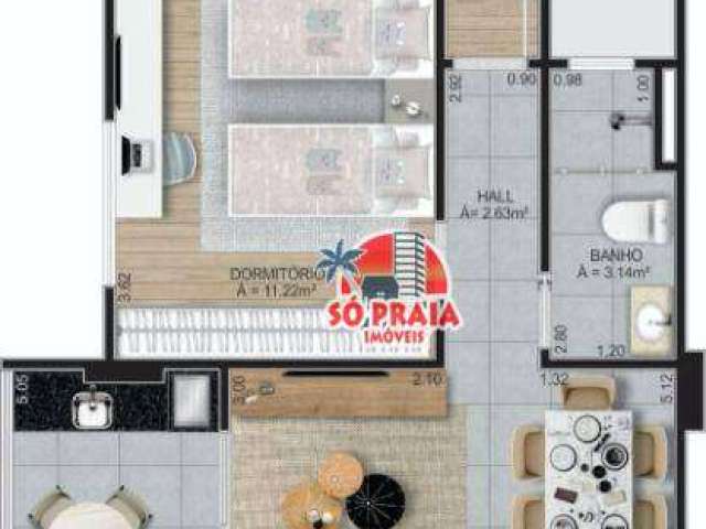 Apartamento à venda, 75 m² por R$ 400.000,00 - Vila Guilhermina - Praia Grande/SP