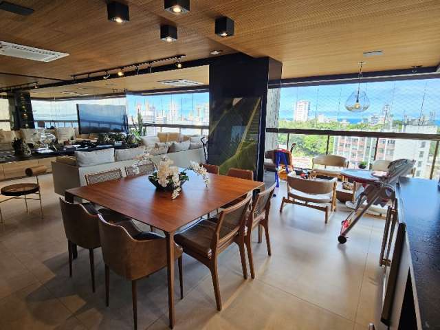 apartamento no Panorama ladeira da barra mobiliado 3 suítes luxo vista mar