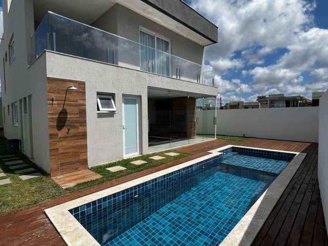 casa em alphaville litoral norte 2 com 4 suítes piscina e espaço gourmet