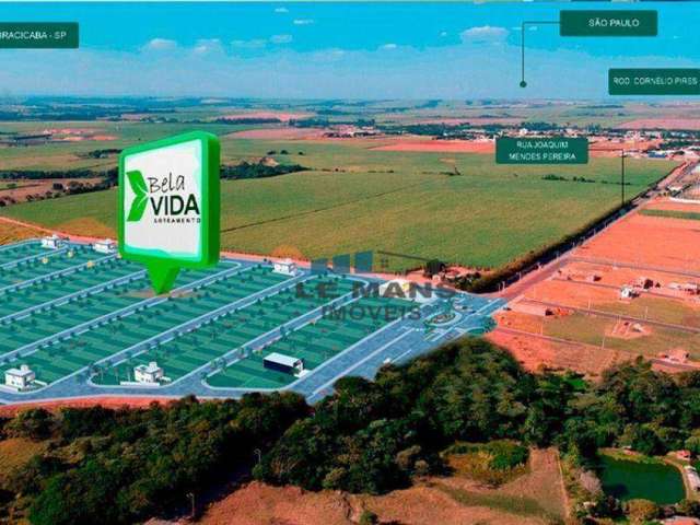 Terreno à venda, 200 m² por R$ 115.000,00 - Loteamento Bela Vida - Saltinho/SP