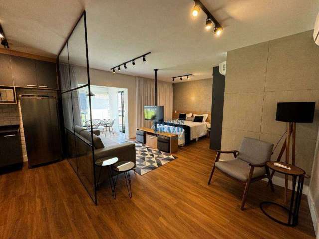 Apartamento Garden totalmente mobiliado, com churrasqueira, 77m² - para alugar por R$ 7.000/mês na Chácara Santo Antônio, São Paulo/SP