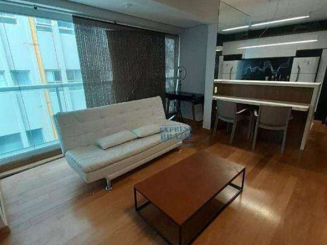 Apartamento mobiliado, com 45m² e 1 dormitório para alugar no Jardim Paulista