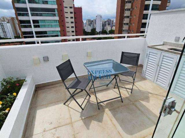 Apartamento Cobertura - totalmente mobiliada - só trazer as malas - miolo do Campo Belo - Agende sua Visita!!!