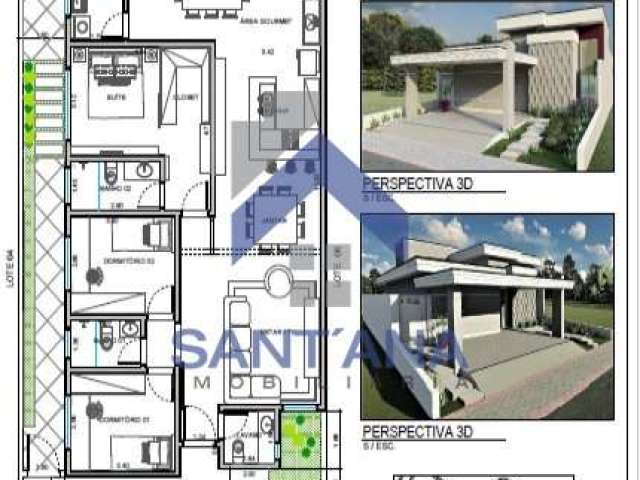 Casa em condomínio fechado com 3 quartos à venda na Avenida Luíz Gonzaga Das Neves, 1185, Caminho Novo, Tremembé por R$ 910.000