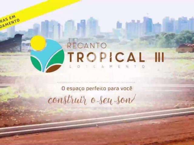 Terreno à venda, Lot. Tropical III, CASCAVEL - PR. Área Nobre R$ 380.000,00.