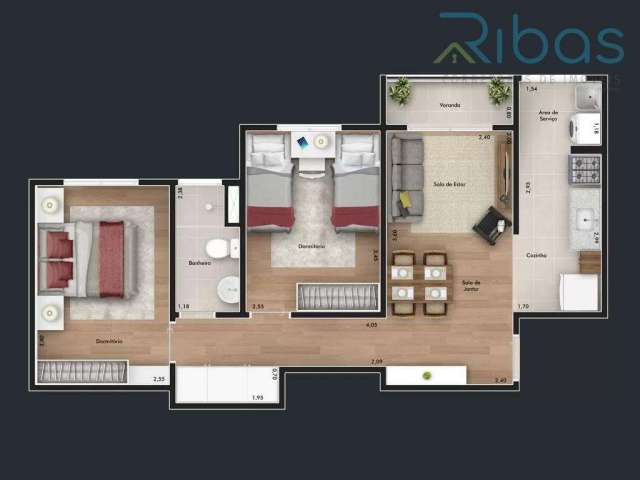 Apartamento em Residencial Harmonia - Jundiaí, SP