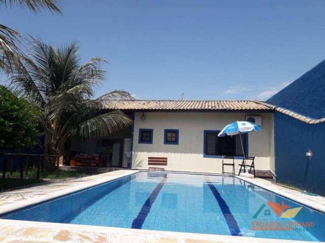 Casa com 3 dormitórios + Edicula e piscina - Porto Novo - Caraguatatuba/SP