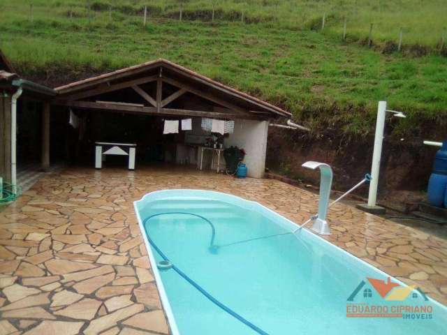 Chácara com 2 dormitórios à venda, 1309 m² por R$ 700.000,00 - Zona Rural - Paraibuna/SP