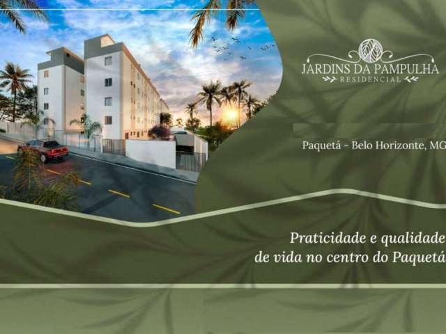 Apartamento com 2 quartos à venda na Rua Frei Martinho Burnier, Jardim Paquetá, Belo Horizonte por R$ 308.618