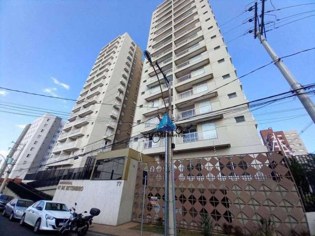 Apartamento com 2 dormitórios para alugar, 59 m² por R$ 1.849,00/mês - Centro - Americana/SP