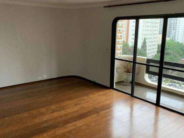 Apartamento em Moema pássaros com 170m de área útil, 3 vagas de garagem