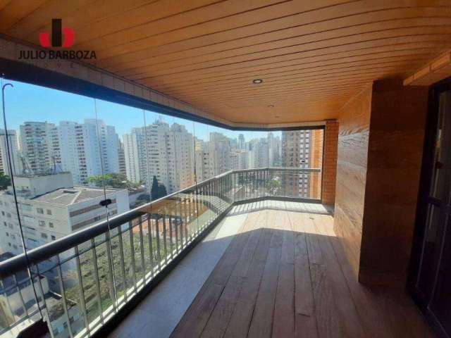 Apartamento com 3 suítes, 200m², em Moema pássaros, com 4 vagas de garagem