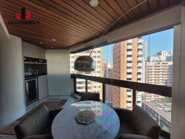 Apartamento com varanda gourmet, 189m²,3 suítes, 3 vagas de garagem