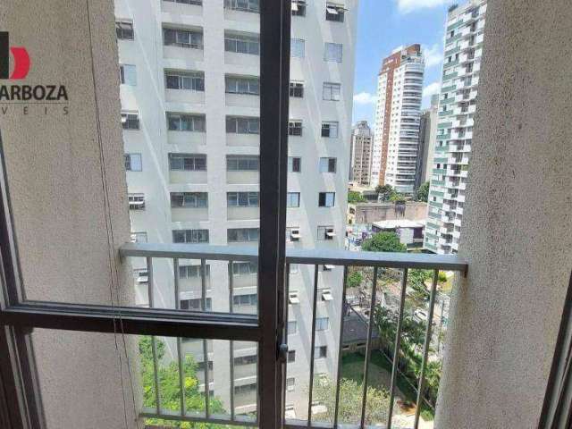 Apartamento em Moema pássaros, com 1 dormitório, sacada, e 1 vaga de garagem