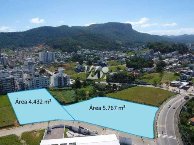 Terreno à venda na Avenida da Integração, Pagani, Palhoça, 5767 m2 por R$ 29.000.000